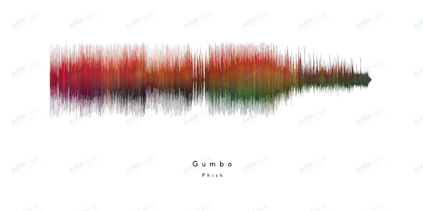 Gumbo by Phish - Visual Wave Prints