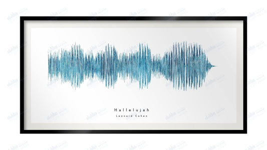 Hallelujah by Leonard Cohen - Visual Wave Prints