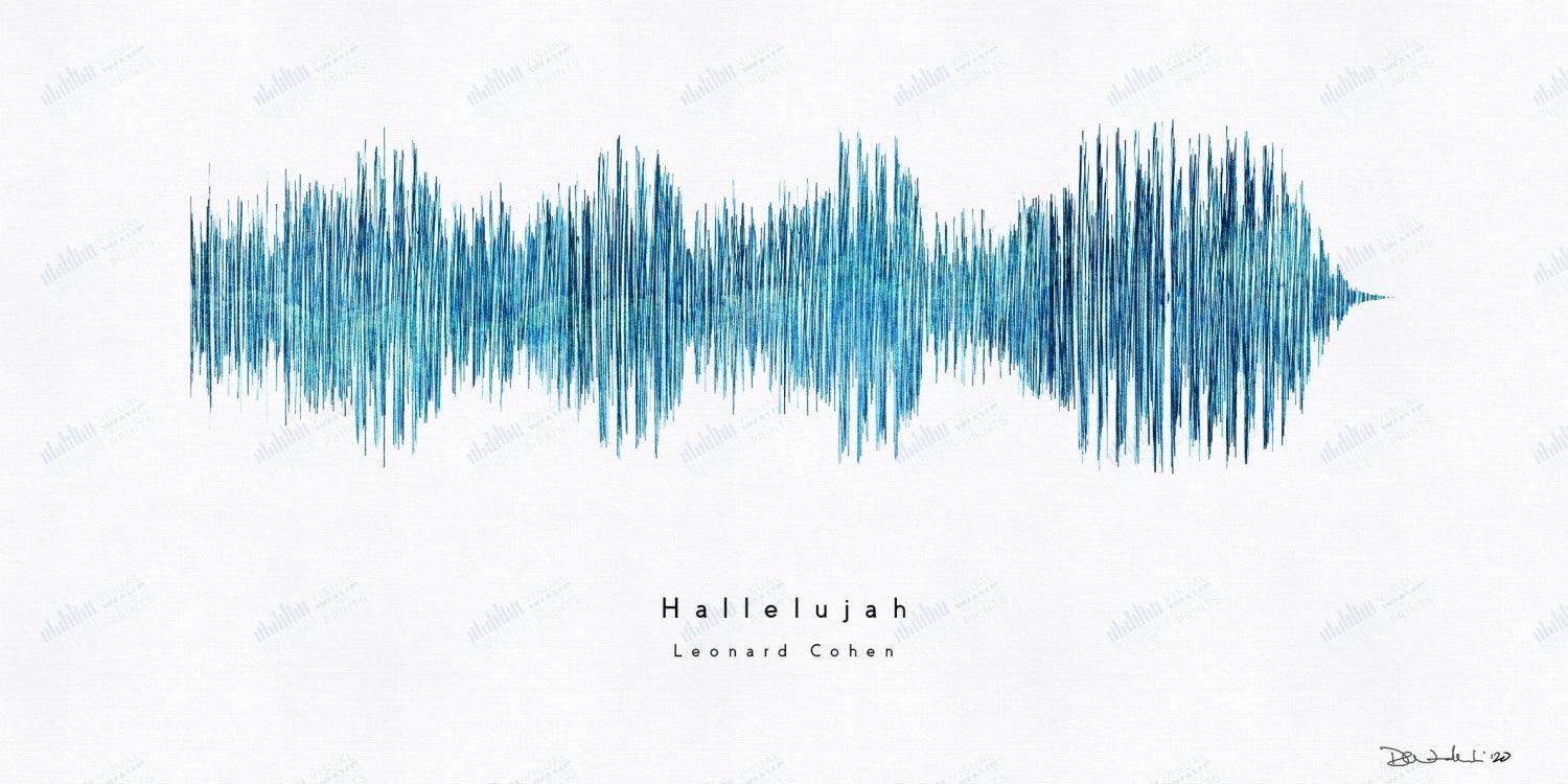 Hallelujah by Leonard Cohen - Visual Wave Prints