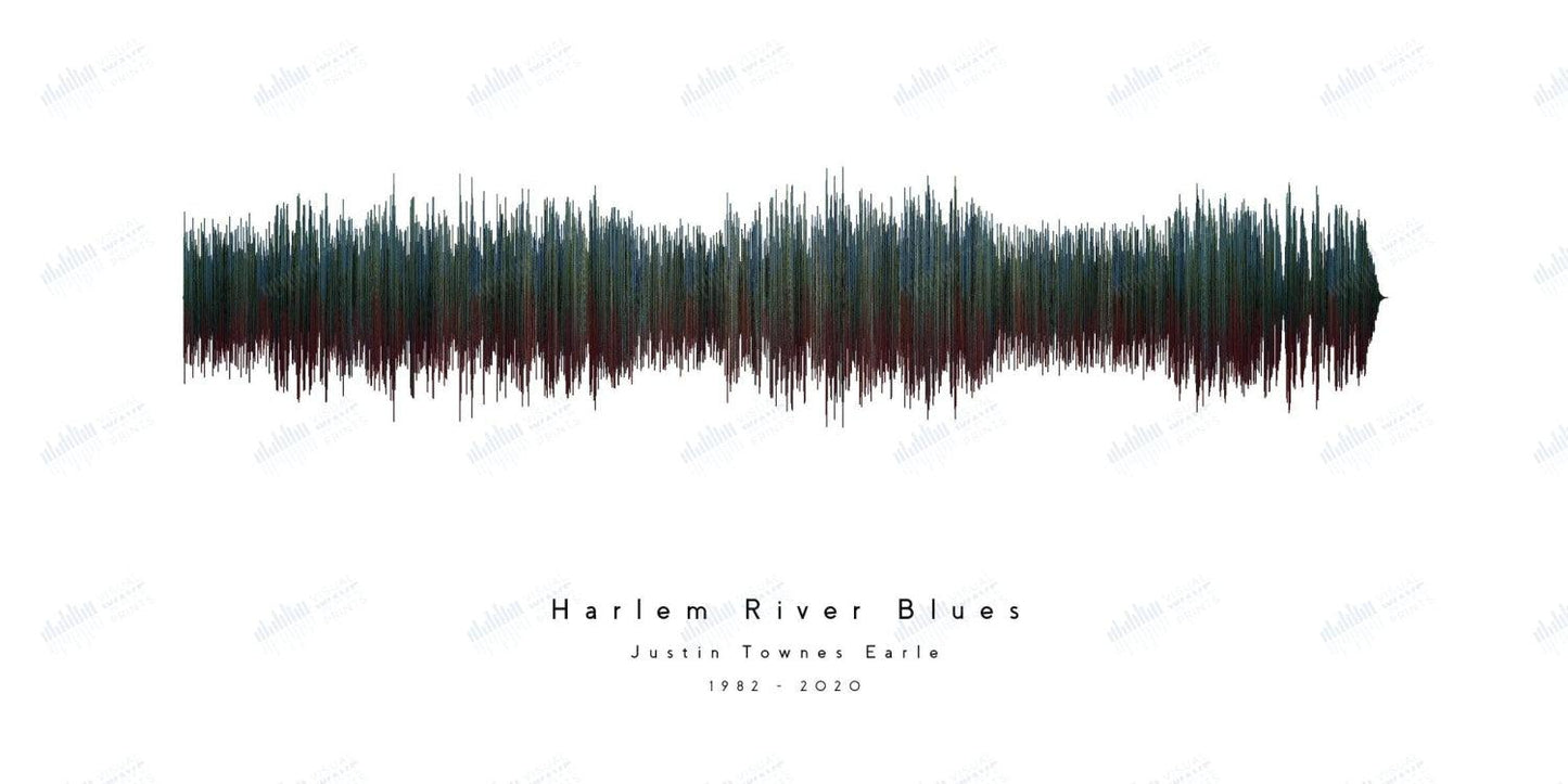 Harlem River Blues by Justin Townes Earl - Visual Wave Prints