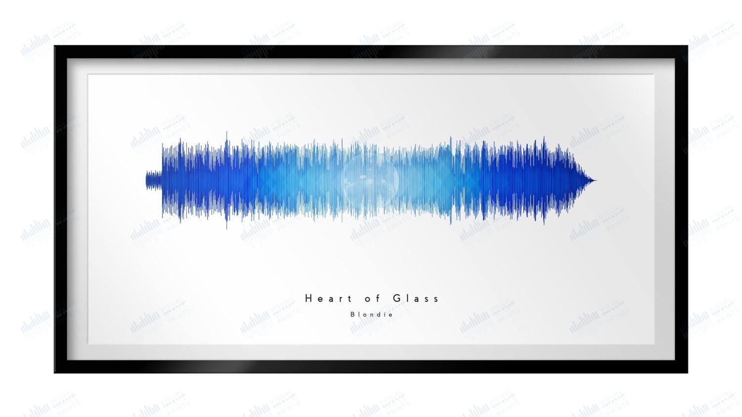 Heart of Glass by Blondie - Visual Wave Prints