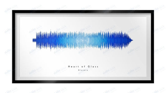 Heart of Glass by Blondie - Visual Wave Prints