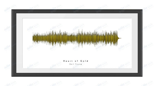 Heart of Gold by Neil Young - Visual Wave Prints