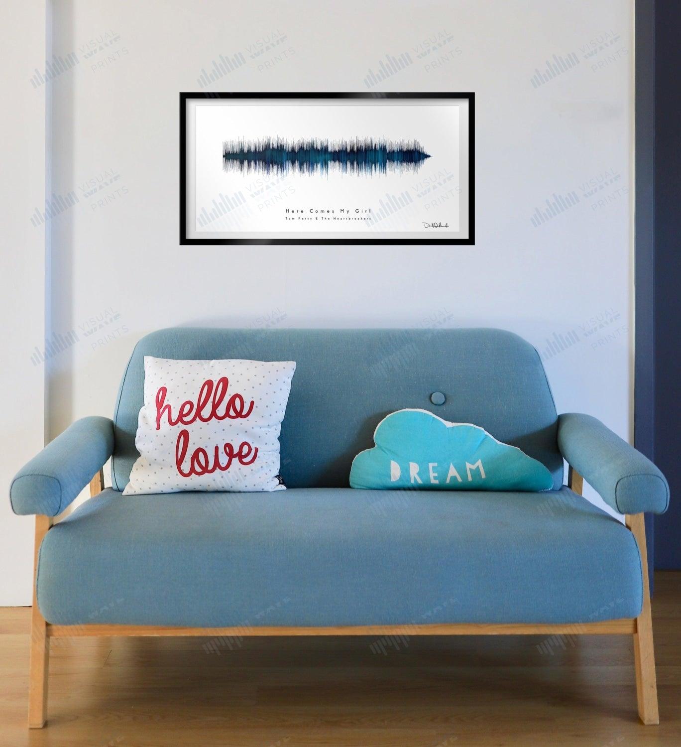 Here Comes My Girl by Tom Petty and the Heartbreakers - Visual Wave Prints