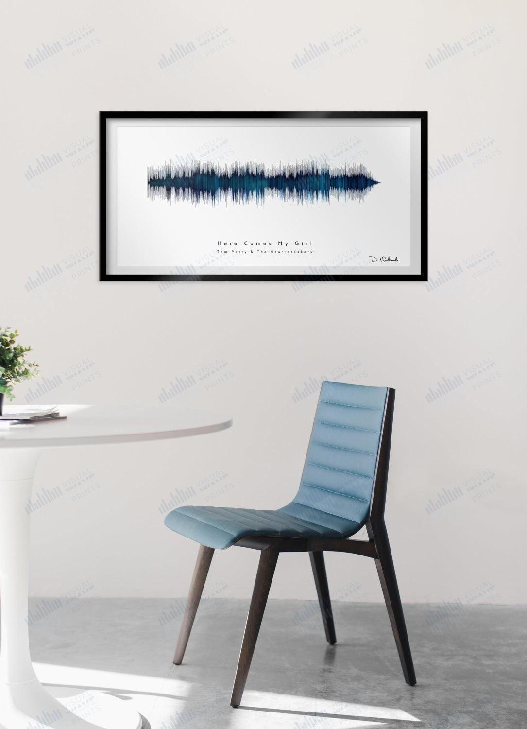 Here Comes My Girl by Tom Petty and the Heartbreakers - Visual Wave Prints