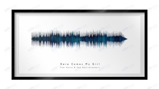 Here Comes My Girl by Tom Petty and the Heartbreakers - Visual Wave Prints