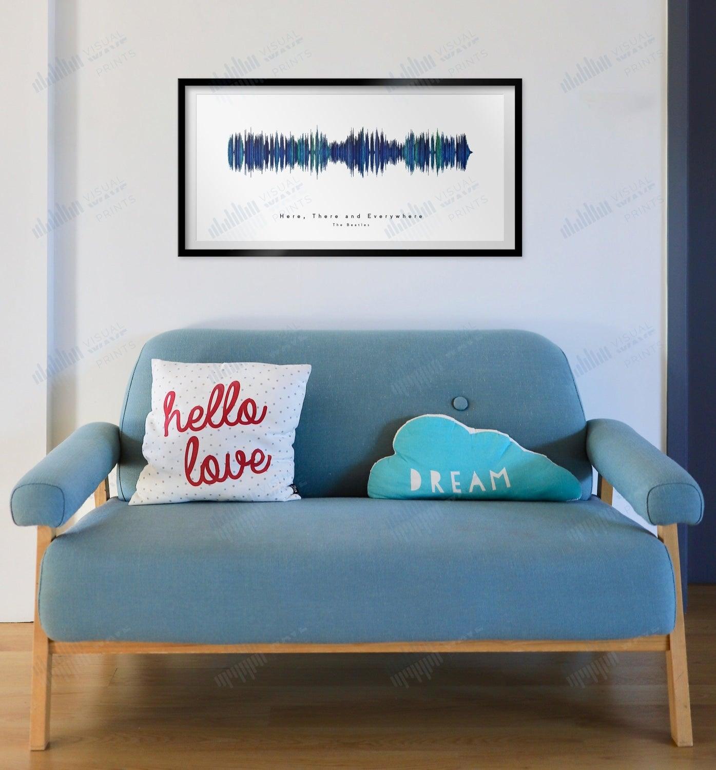 Here, There and Everywhere by The Beatles - Visual Wave Prints