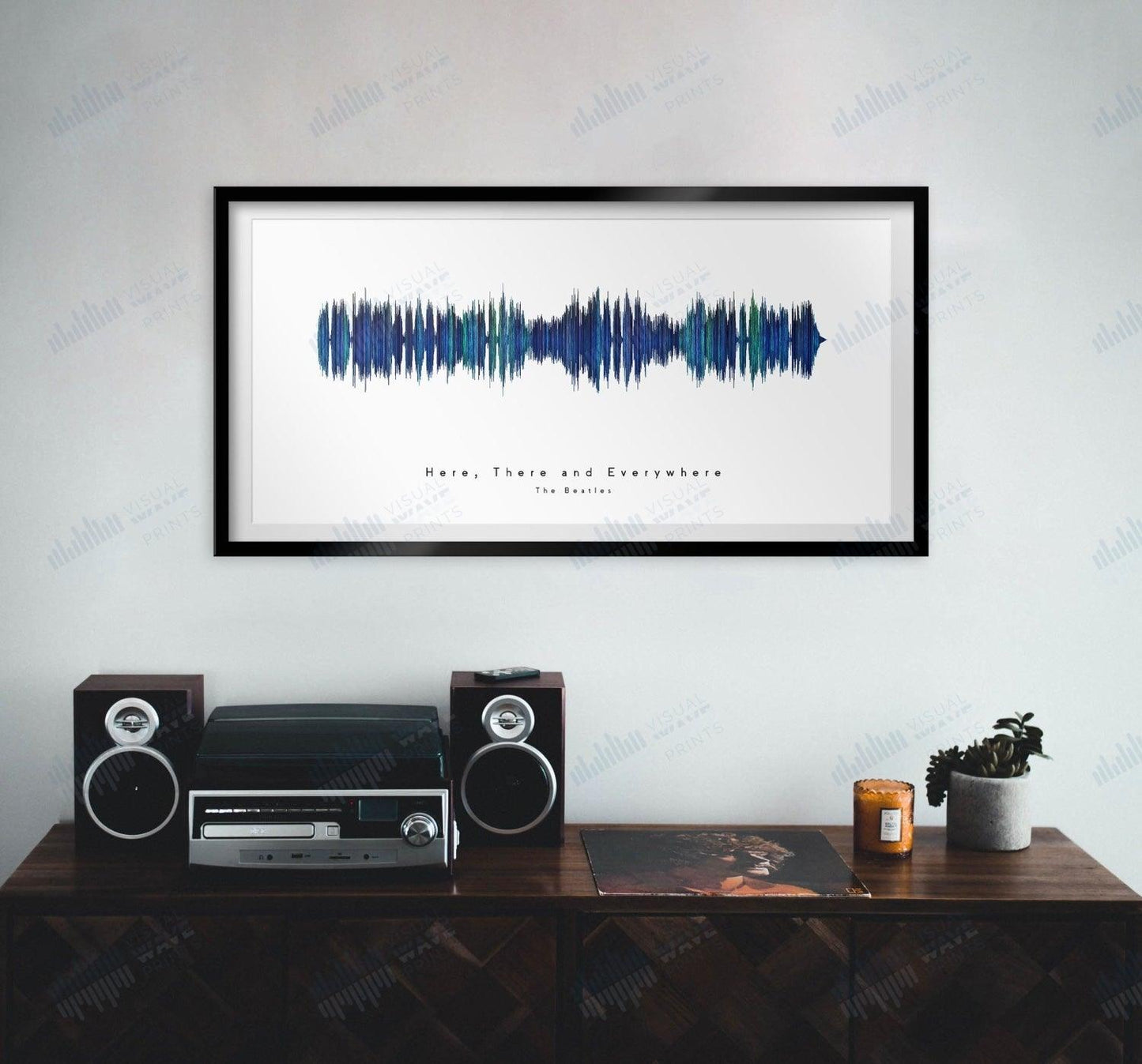 Here, There and Everywhere by The Beatles - Visual Wave Prints