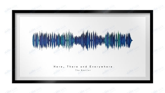 Here, There and Everywhere by The Beatles - Visual Wave Prints