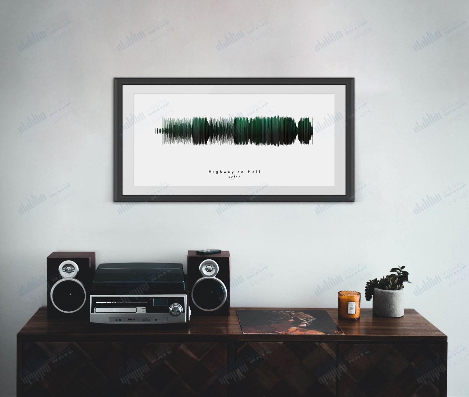 HIghway to Hell by AC/DC - Visual Wave Prints