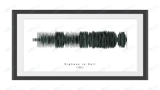 HIghway to Hell by AC/DC - Visual Wave Prints