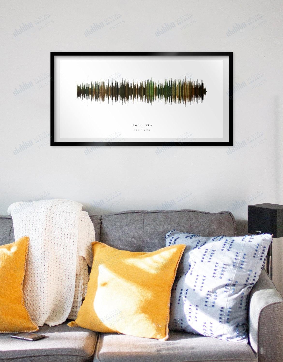 Hold On by Tom Waits - Visual Wave Prints