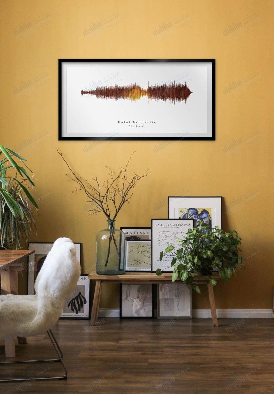 Hotel California by The Eagles - Visual Wave Prints