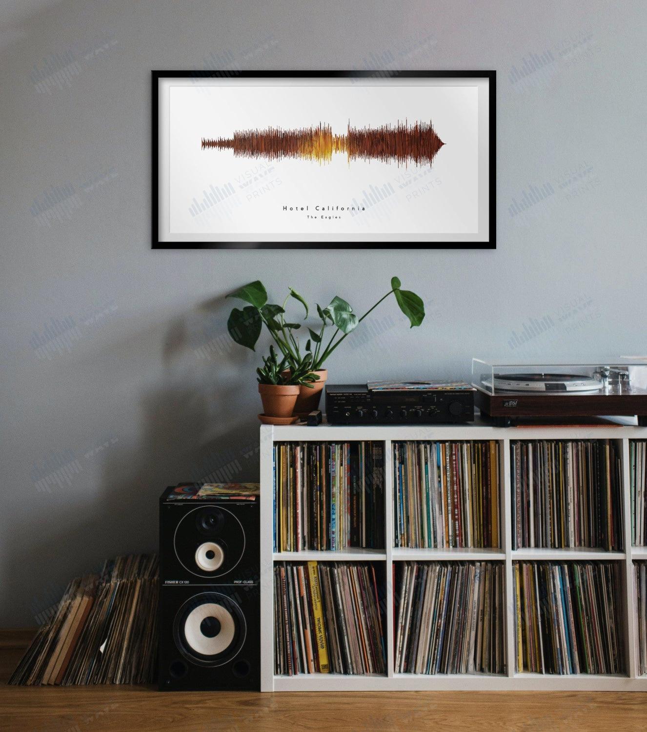 Hotel California by The Eagles - Visual Wave Prints
