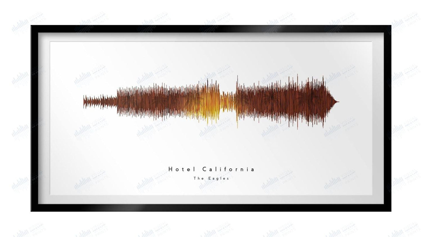 Hotel California by The Eagles - Visual Wave Prints