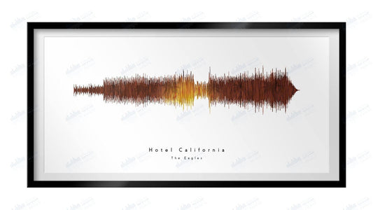 Hotel California by The Eagles - Visual Wave Prints