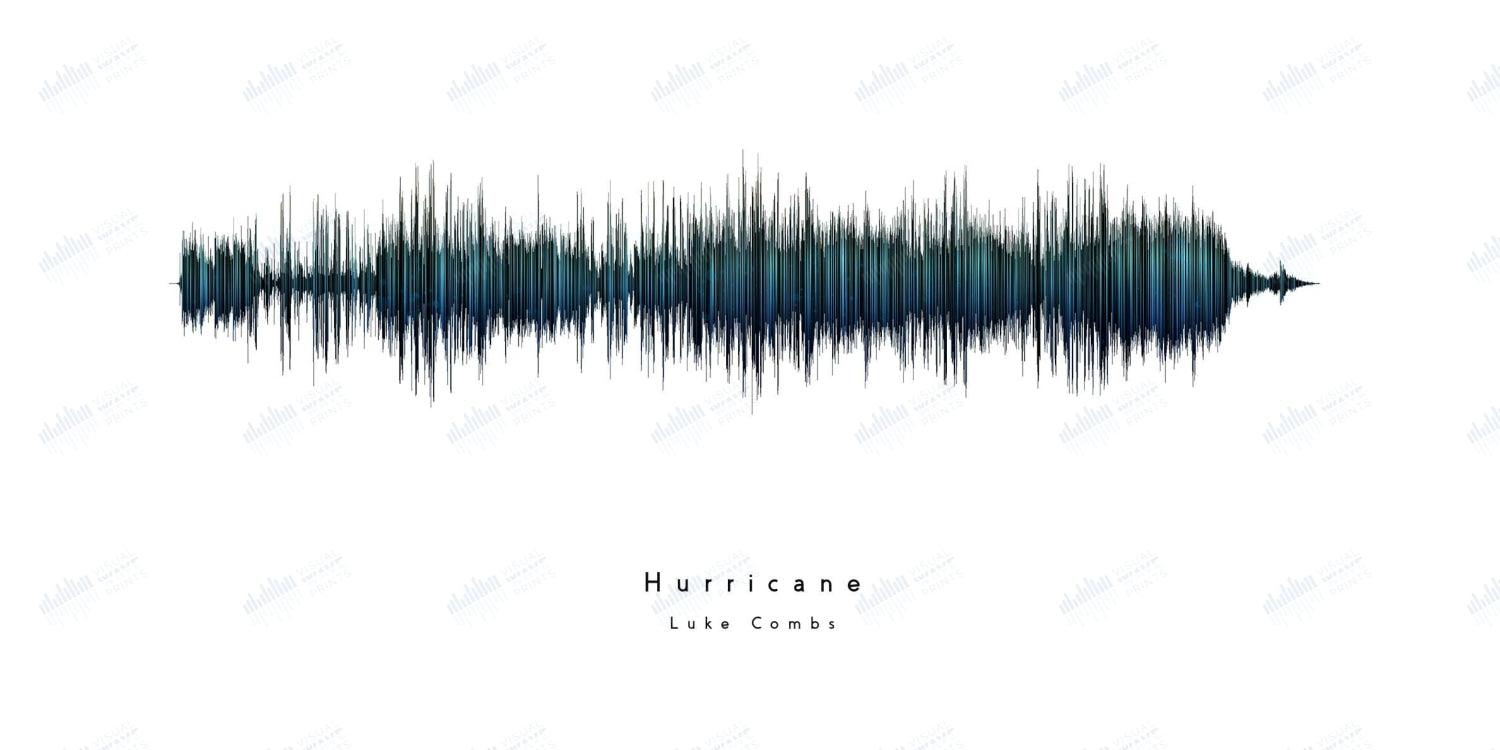 Hurricane by Luke Combs - Visual Wave Prints