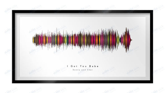 I Got You Babe by Sonny and Cher - Visual Wave Prints