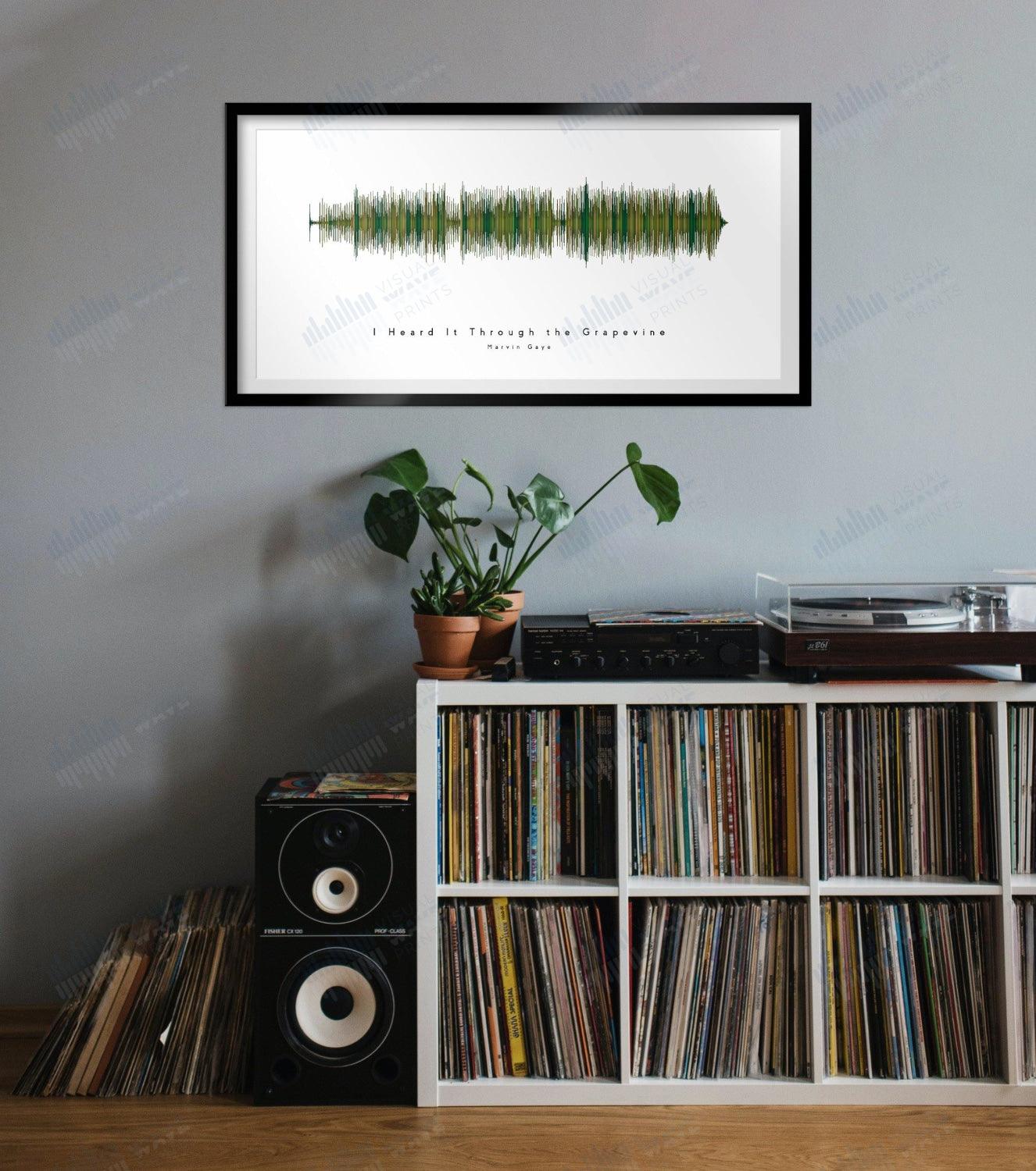 I Heard It Through the Grapevine by Marvin Gaye - Visual Wave Prints