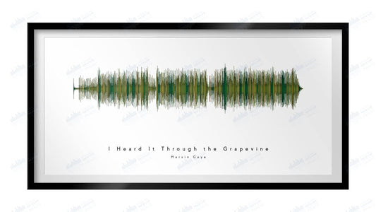 I Heard It Through the Grapevine by Marvin Gaye - Visual Wave Prints