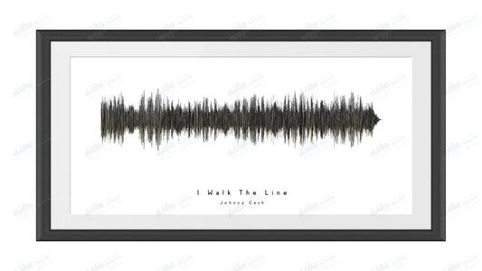 I Walk the Line by Johnny Cash - Visual Wave Prints