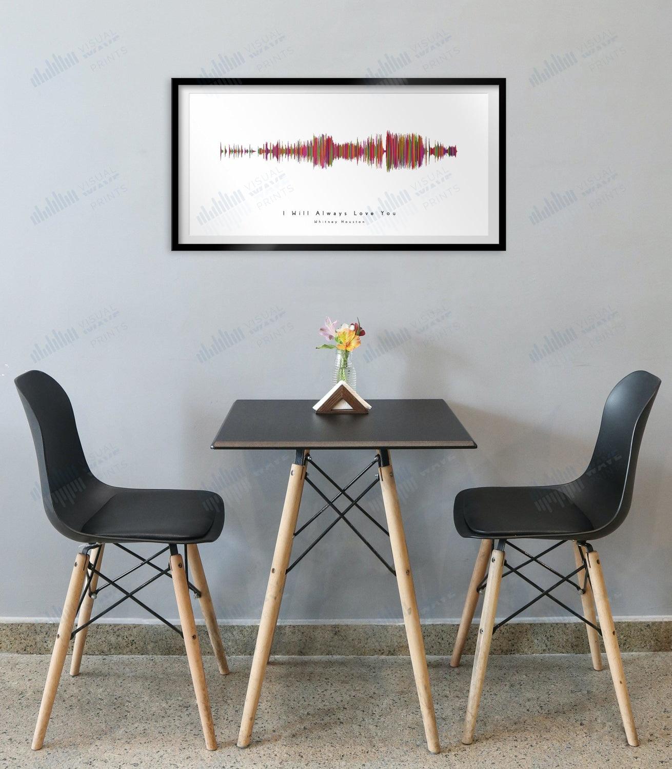 I Will Always Love You by Whitney Houston - Visual Wave Prints