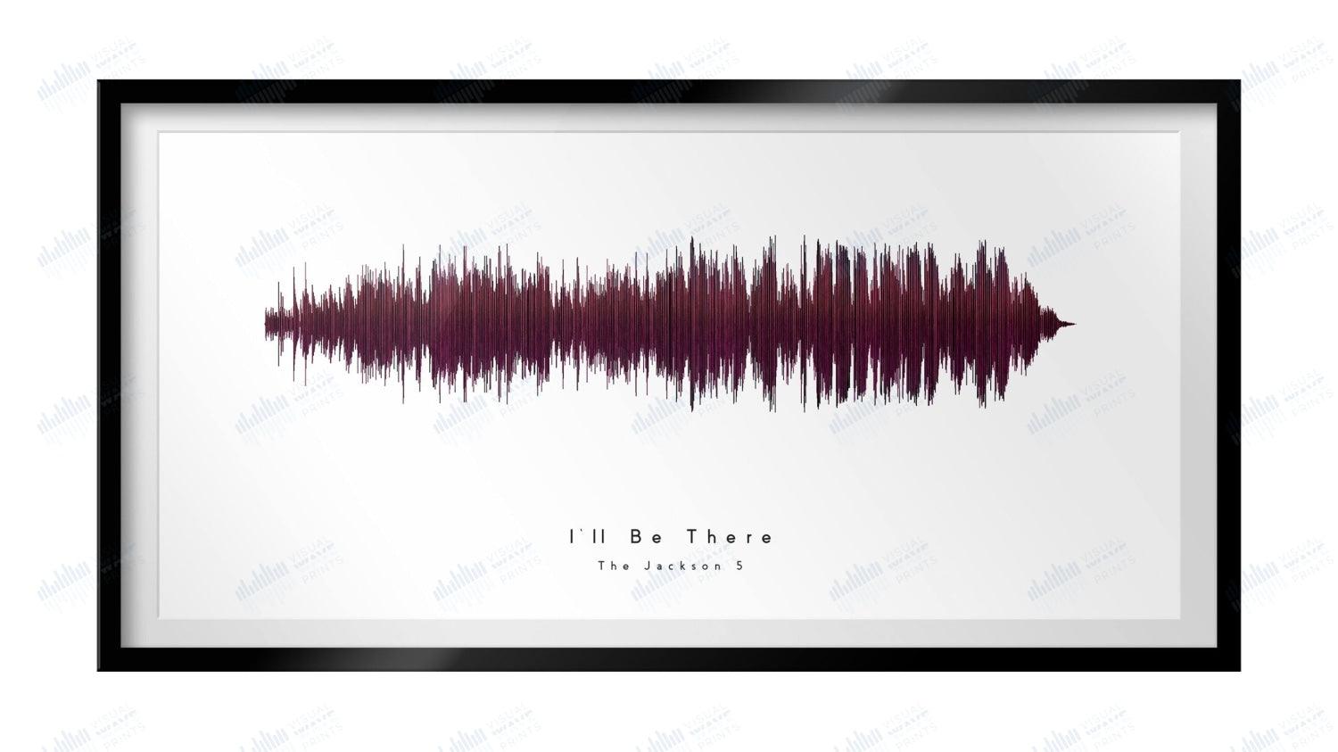 I'll Be There by The Jackson Five - Visual Wave Prints