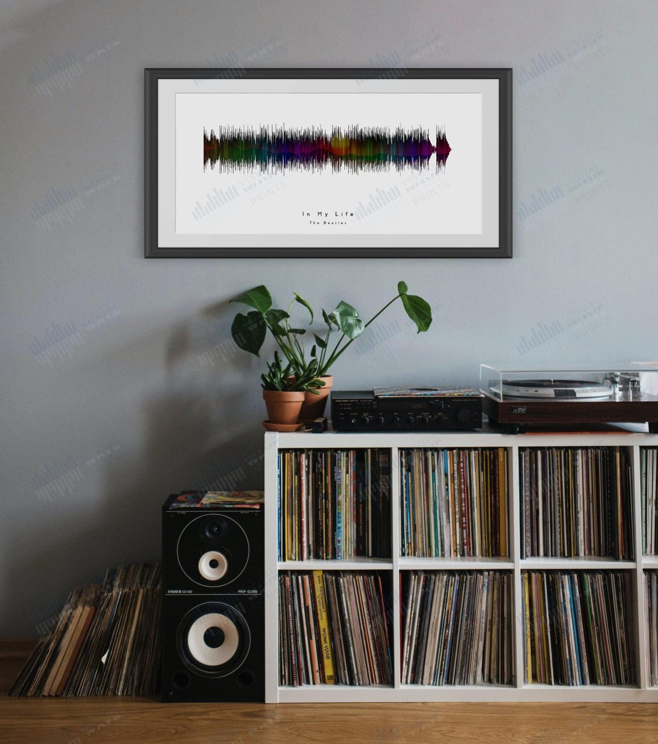 In My Life by The Beatles - Visual Wave Prints