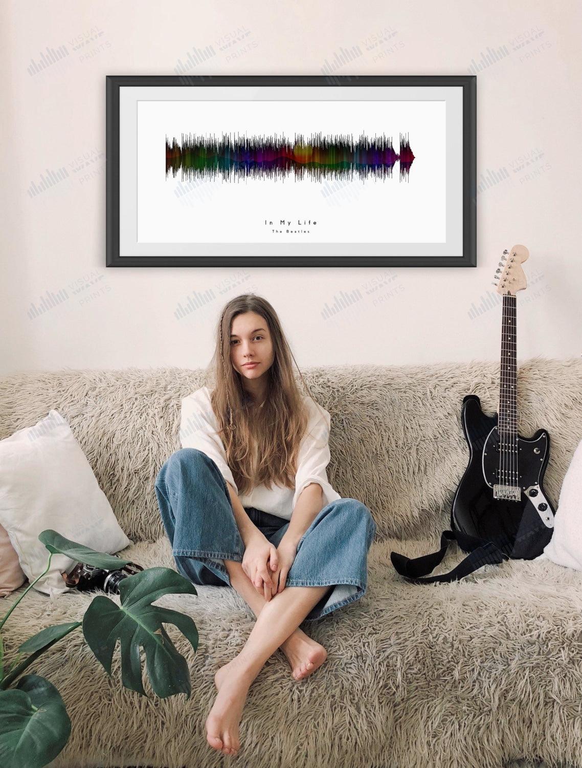 In My Life by The Beatles - Visual Wave Prints