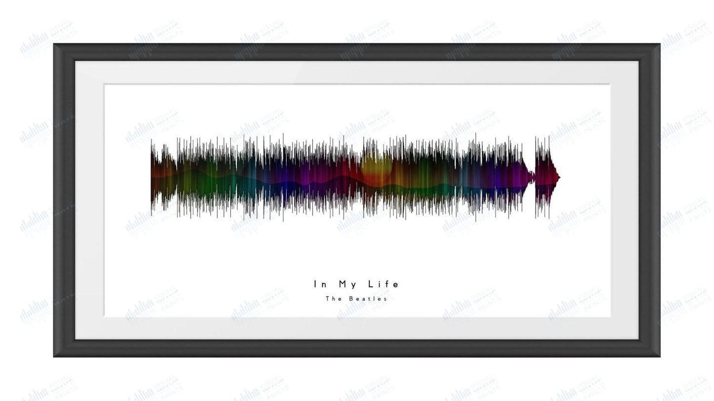 In My Life by The Beatles - Visual Wave Prints