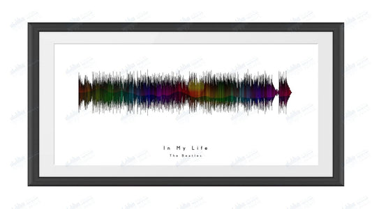 In My Life by The Beatles - Visual Wave Prints