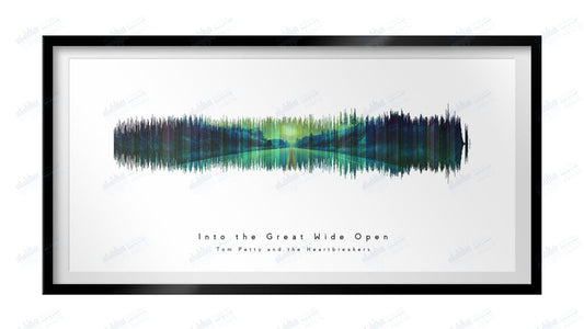 Into the Great Wide Open by Tom Petty - Visual Wave Prints