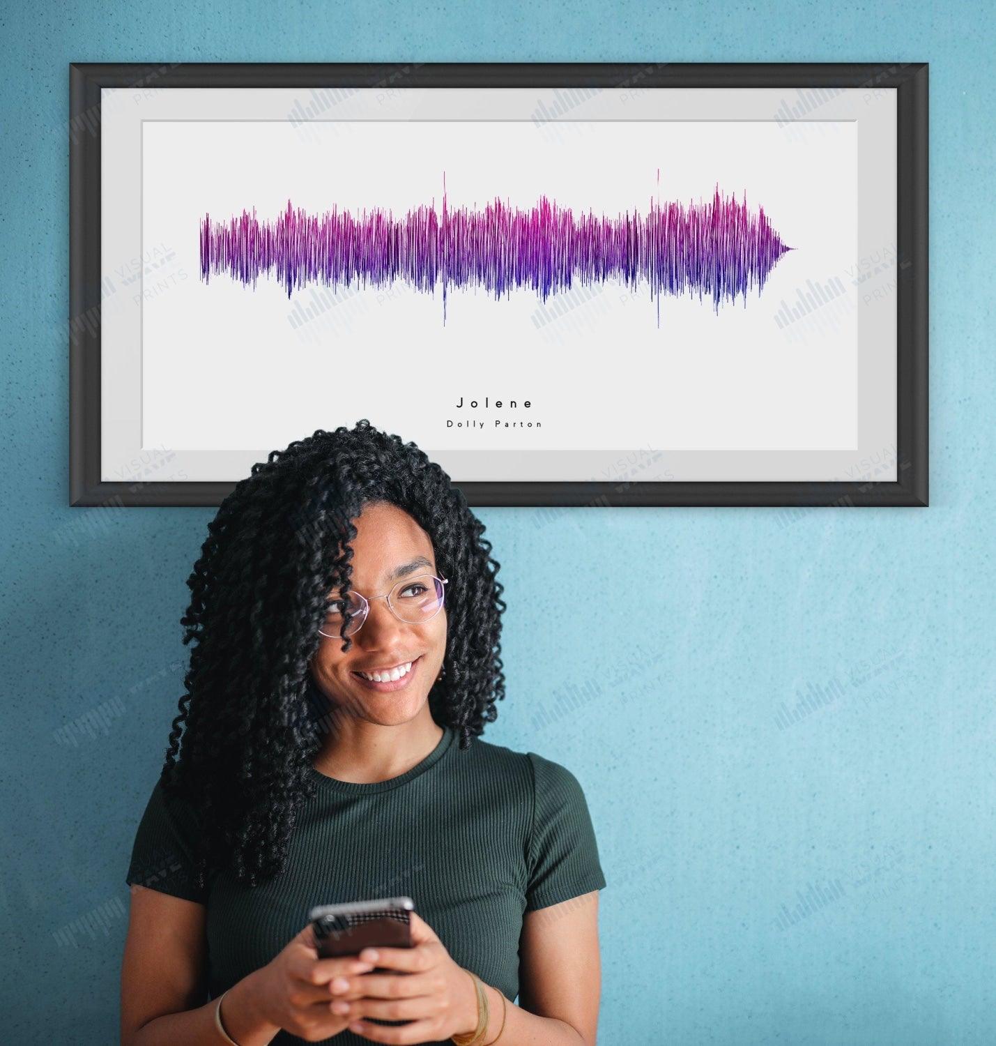 Jolene by Dolly Parton - Visual Wave Prints