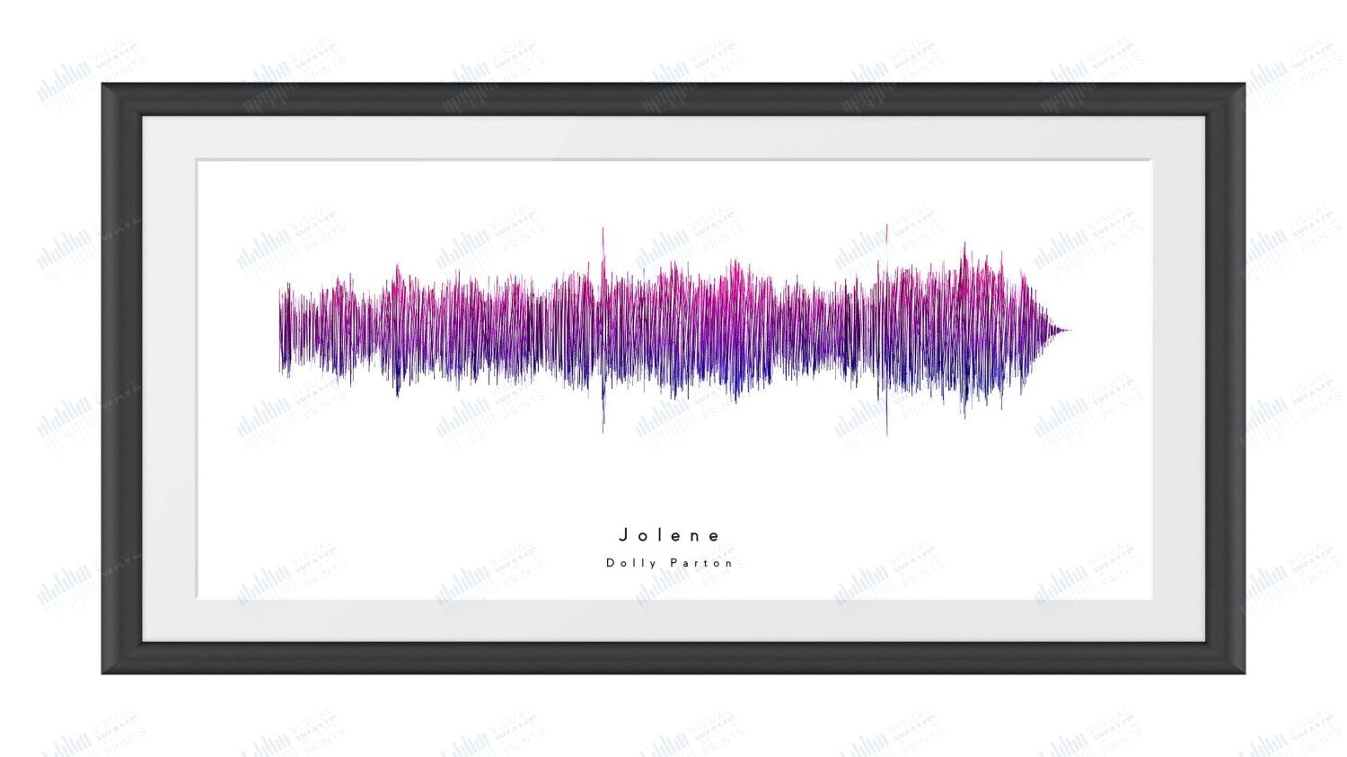 Jolene by Dolly Parton - Visual Wave Prints