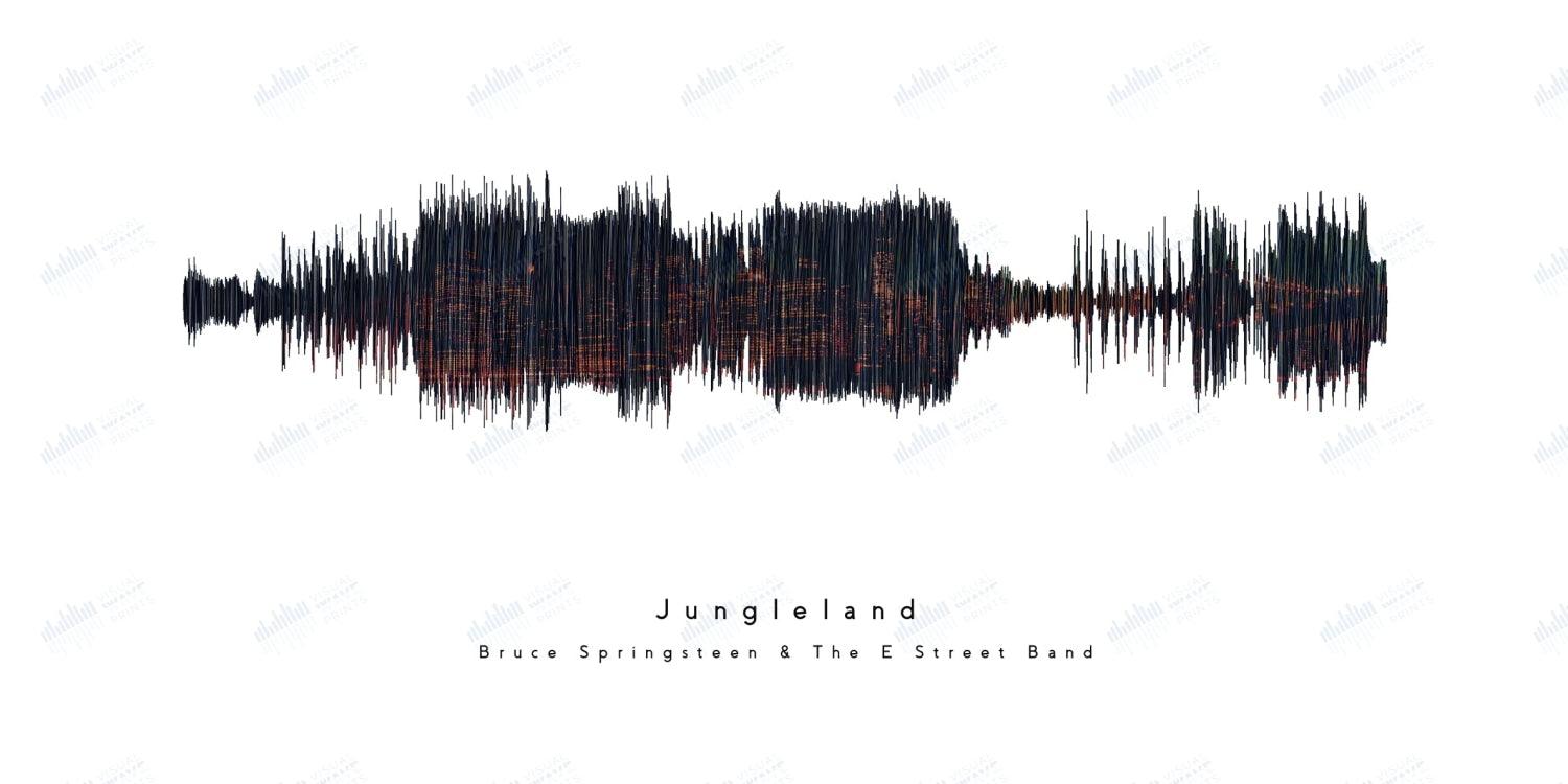 Jungleland by Bruce Springsteen - Visual Wave Prints