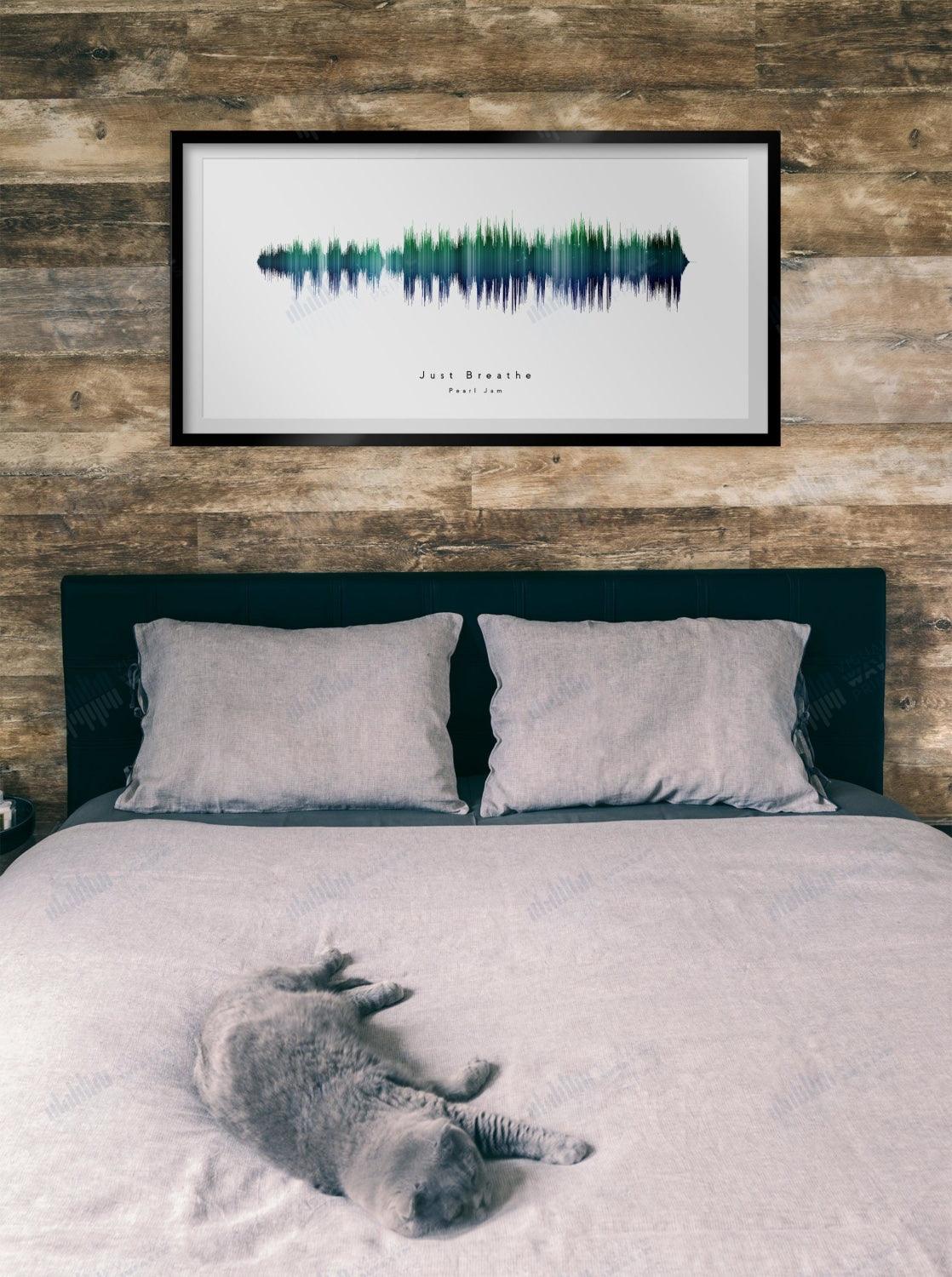 Just Breathe by Pearl Jam - Visual Wave Prints