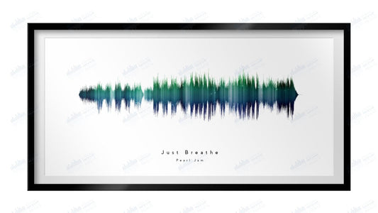 Just Breathe by Pearl Jam - Visual Wave Prints