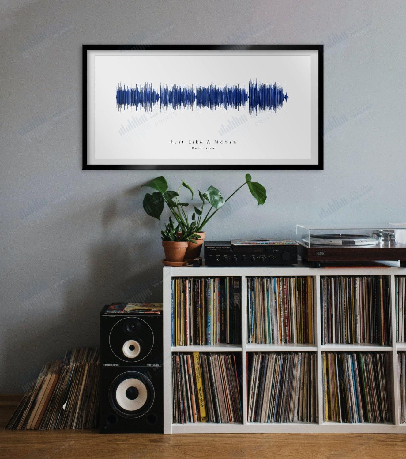 Just Like a Woman by Bob Dylan - Visual Wave Prints