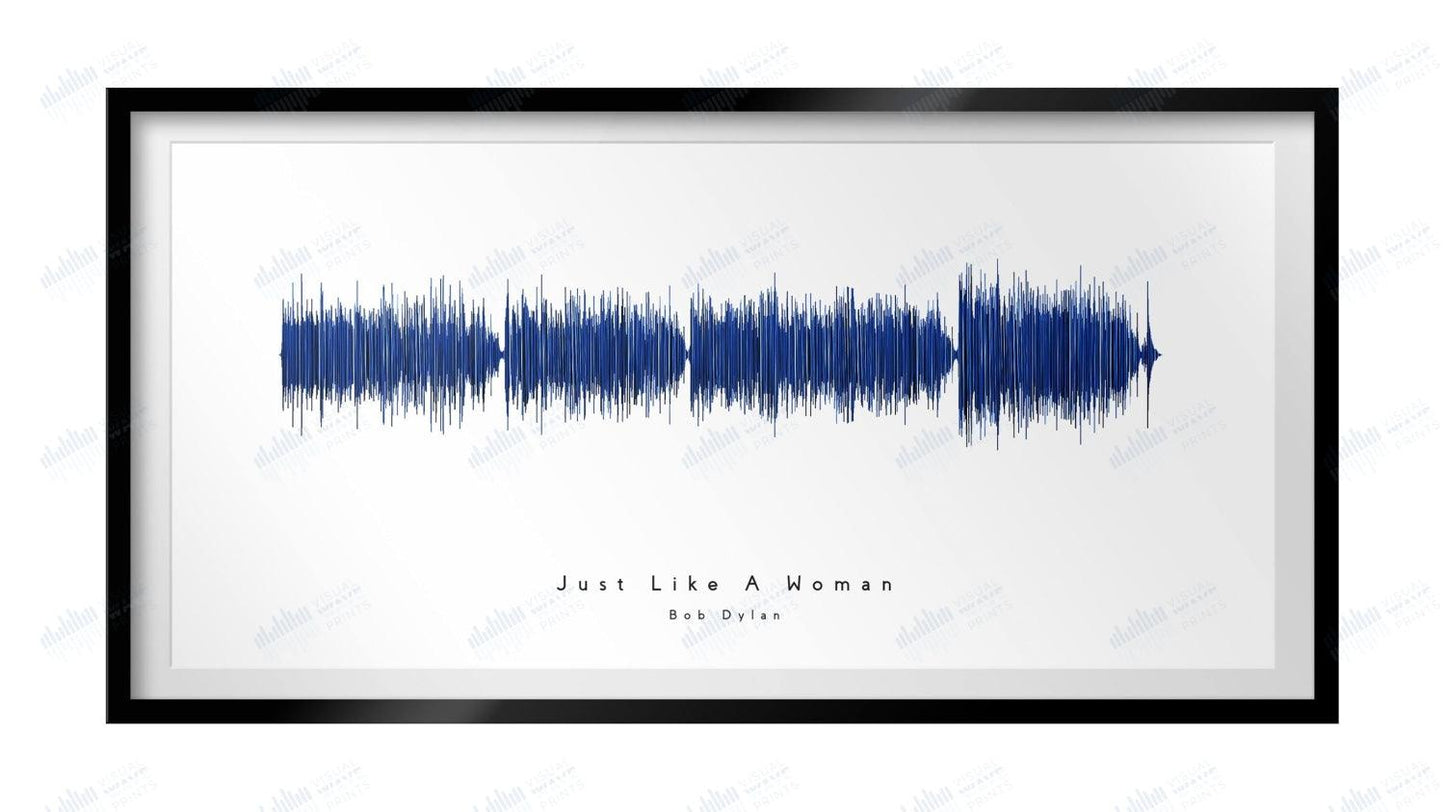 Just Like a Woman by Bob Dylan - Visual Wave Prints