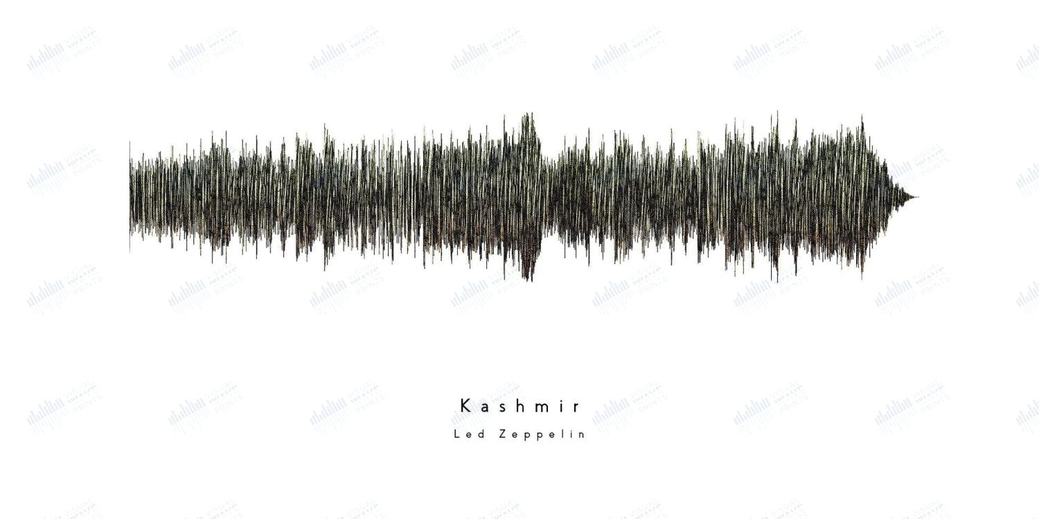 Kashmir by Led Zeppelin - Visual Wave Prints