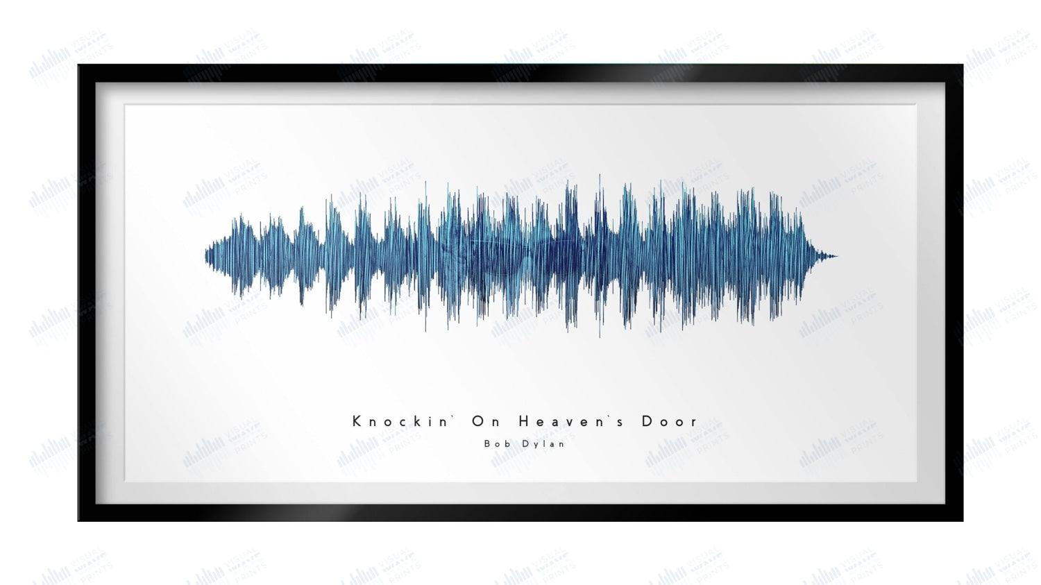 Knockin' on Heaven's Door by Bob Dylan - Visual Wave Prints