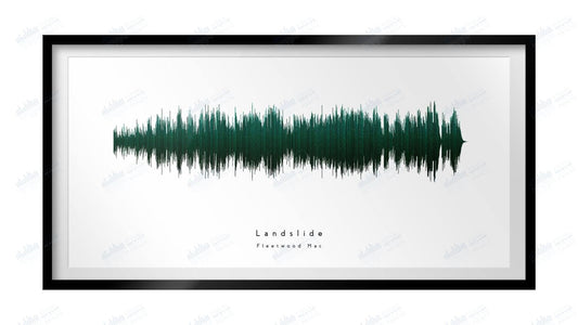 Landslide by Fleetwood Mac - Visual Wave Prints