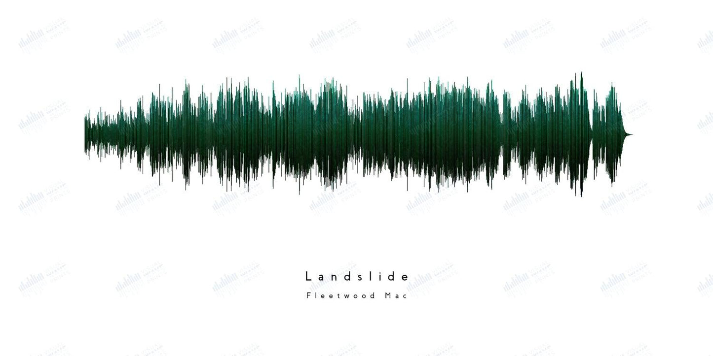 Landslide by Fleetwood Mac - Visual Wave Prints