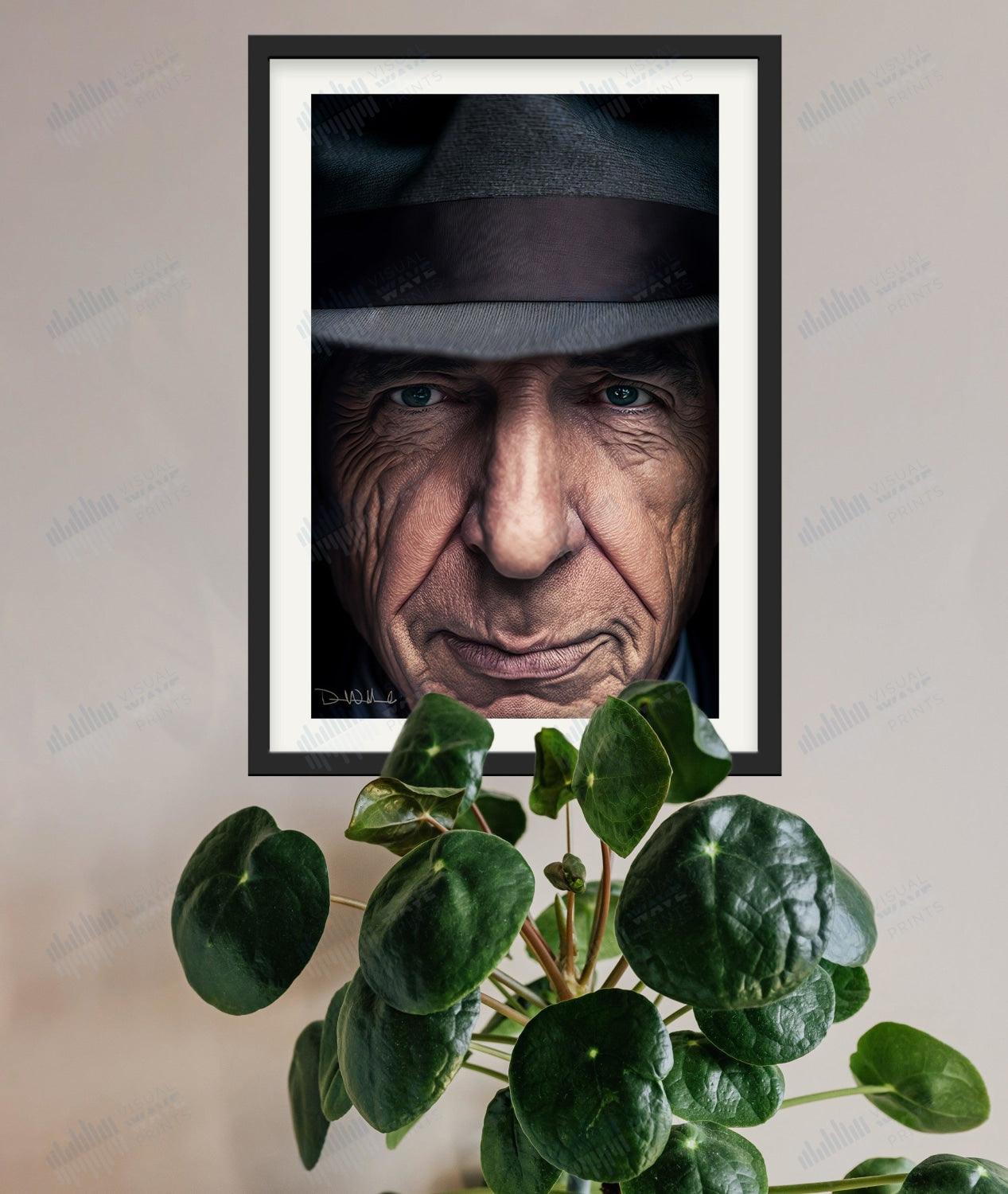 Leonard Cohen Original Portrait - Visual Wave Prints