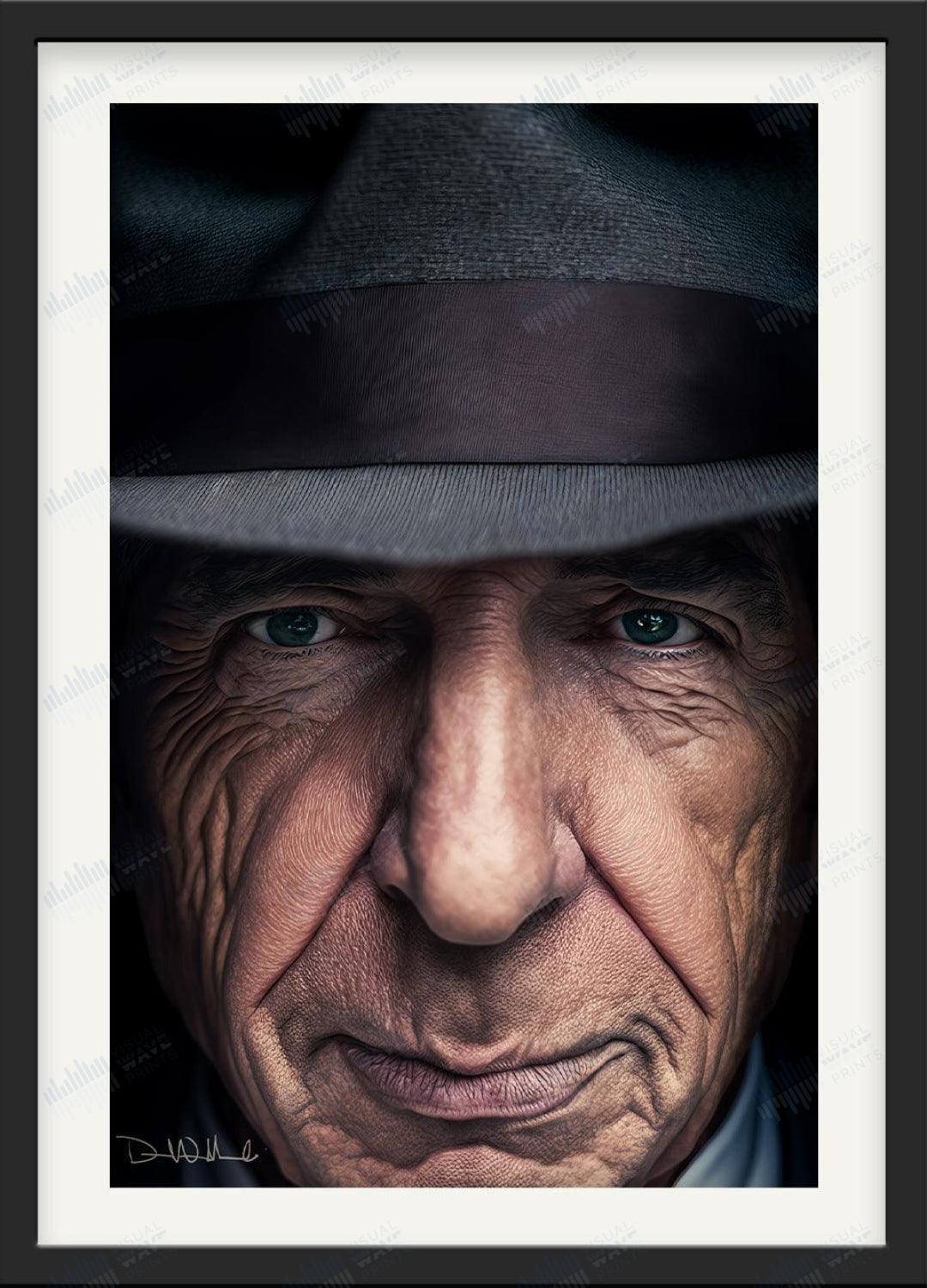 Leonard Cohen Original Portrait - Visual Wave Prints