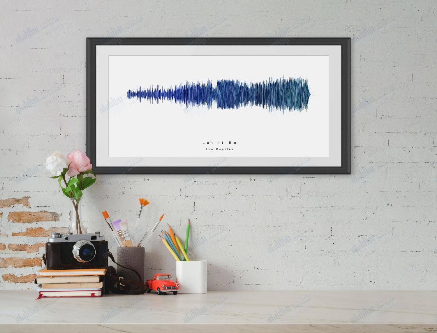 Let It Be by The Beatles - Visual Wave Prints