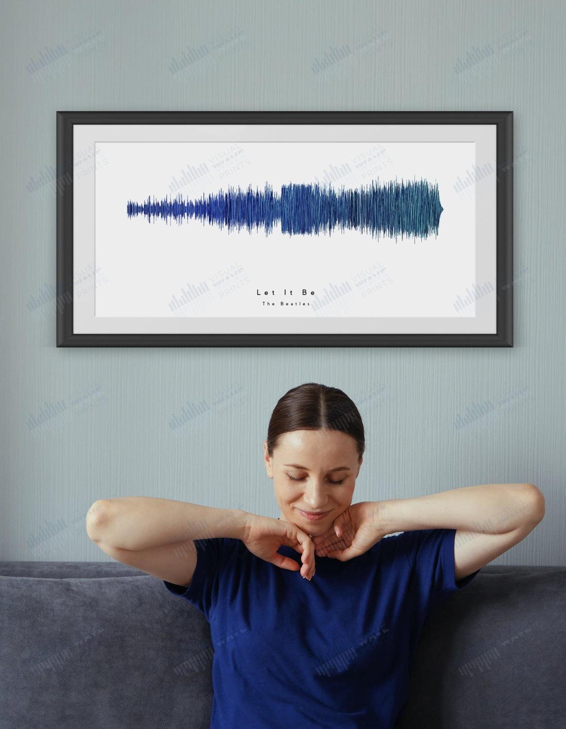 Let It Be by The Beatles - Visual Wave Prints