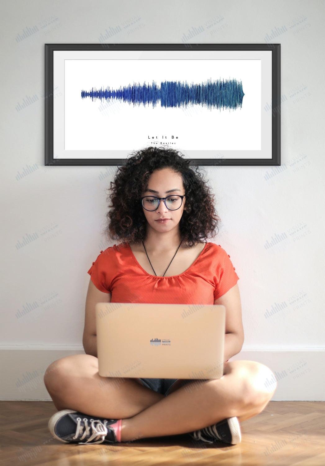 Let It Be by The Beatles - Visual Wave Prints