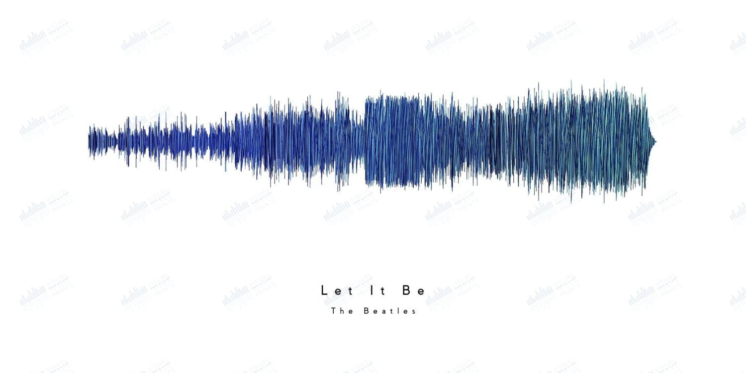 Let It Be by The Beatles - Visual Wave Prints