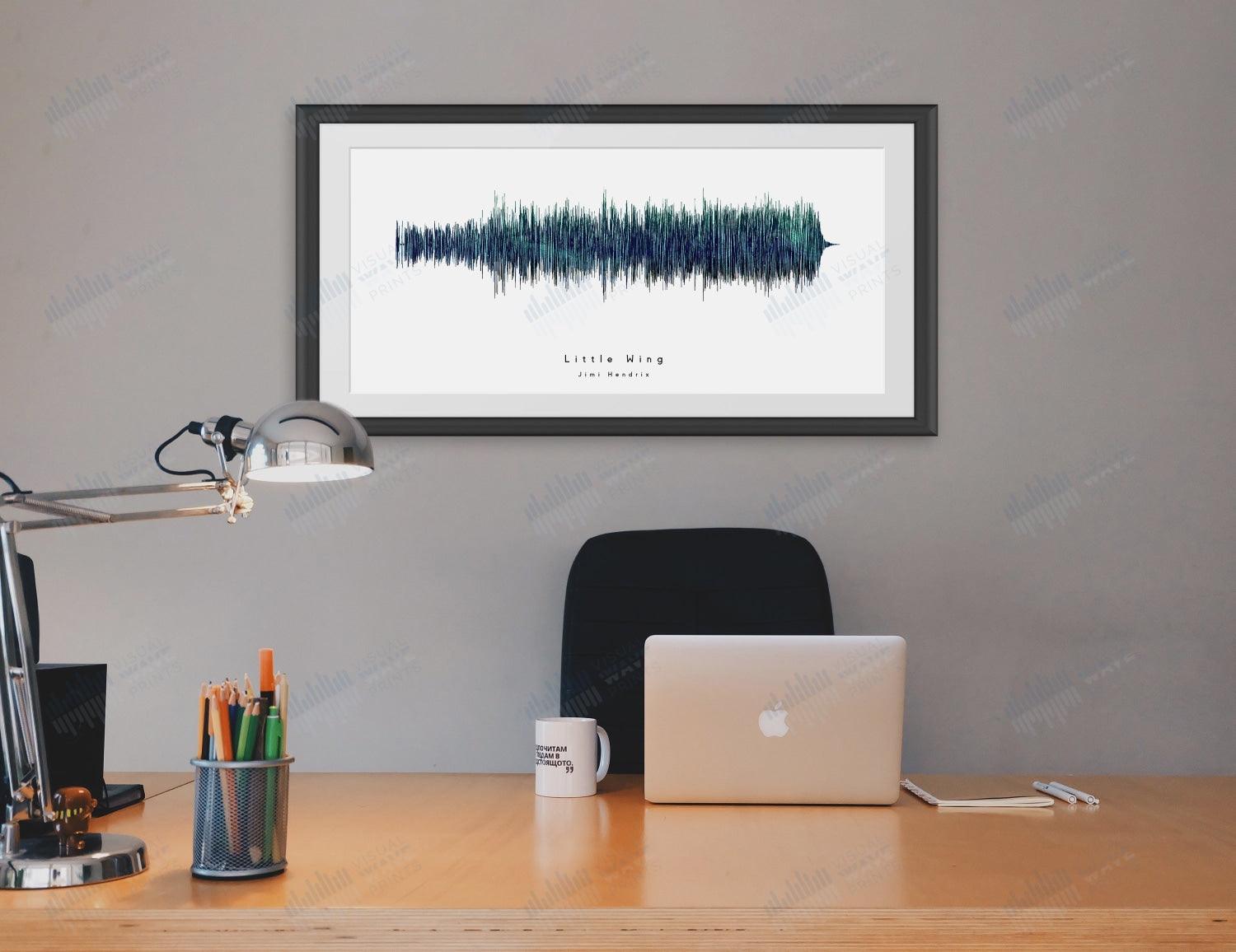 Little Wing by Jimi Hendrix - Visual Wave Prints